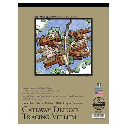 Bee Paper, Sketchbooks & Pads, Art & School, 68#, Gateway, Trace Pad, 25 sheet, 49370